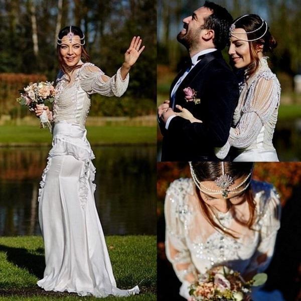 Ünlülerin beğenilen gelin saçları 