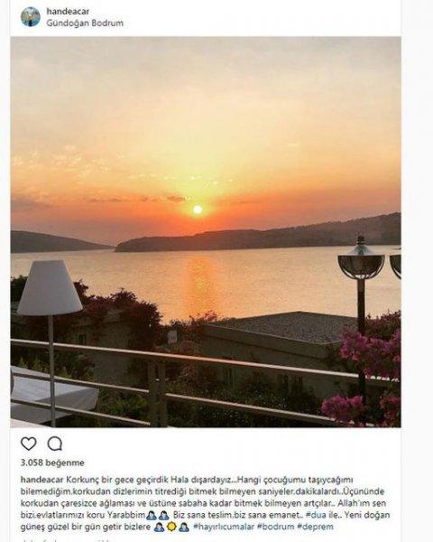 Deprem anında Bodrum'da olan ünlüler