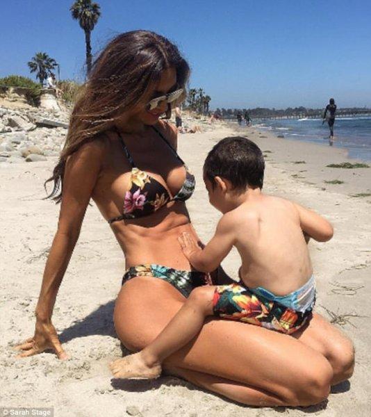 Model Sarah Stage'in hamile olduğuna hayranları inanmadı 