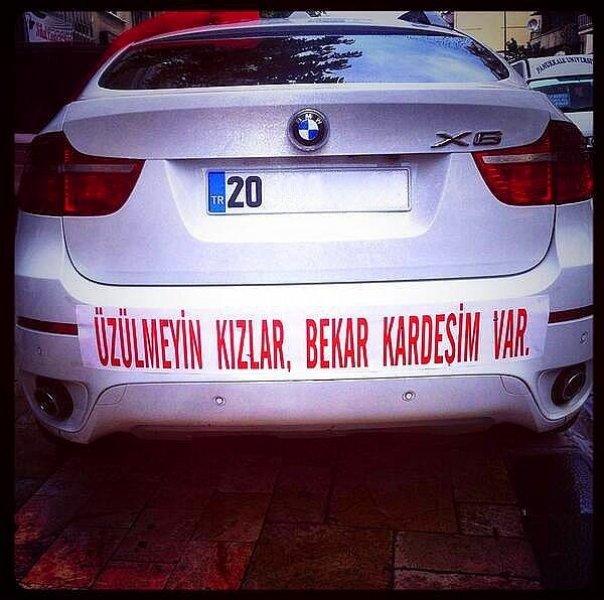 İlginç gelin arabası yazıları 