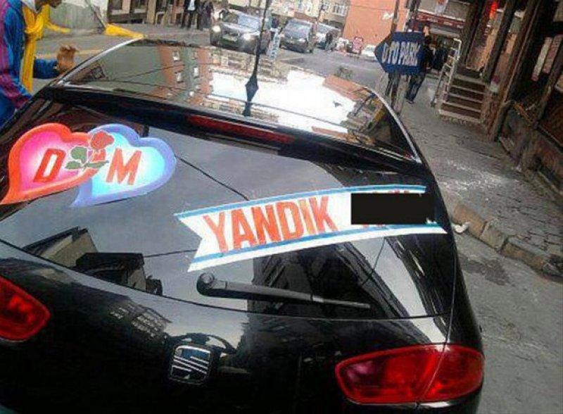 İlginç gelin arabası yazıları 