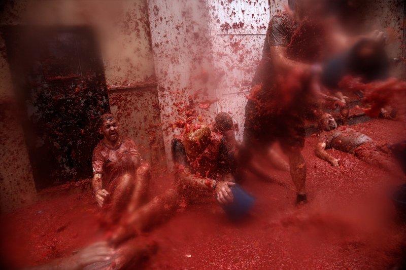 İspanya'da La Tomatina festivali
