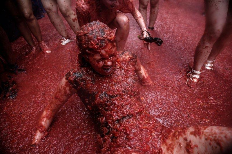 İspanya'da La Tomatina festivali