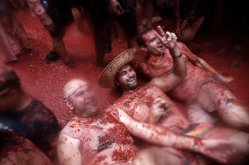 İspanya'da La Tomatina festivali