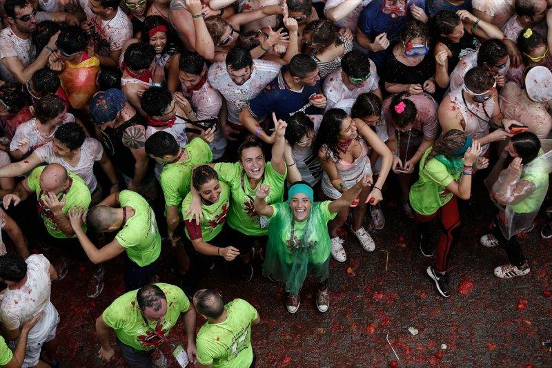 İspanya'da La Tomatina festivali