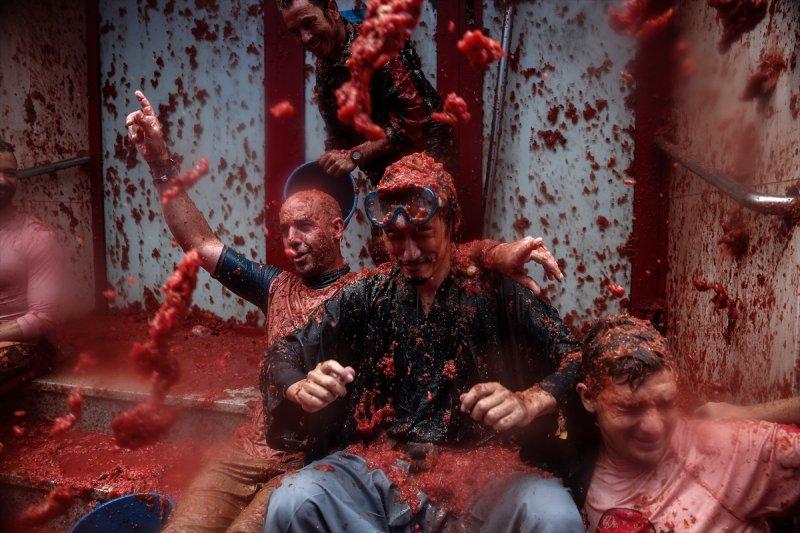 İspanya'da La Tomatina festivali