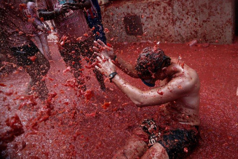 İspanya'da La Tomatina festivali