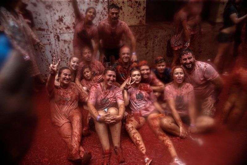 İspanya'da La Tomatina festivali
