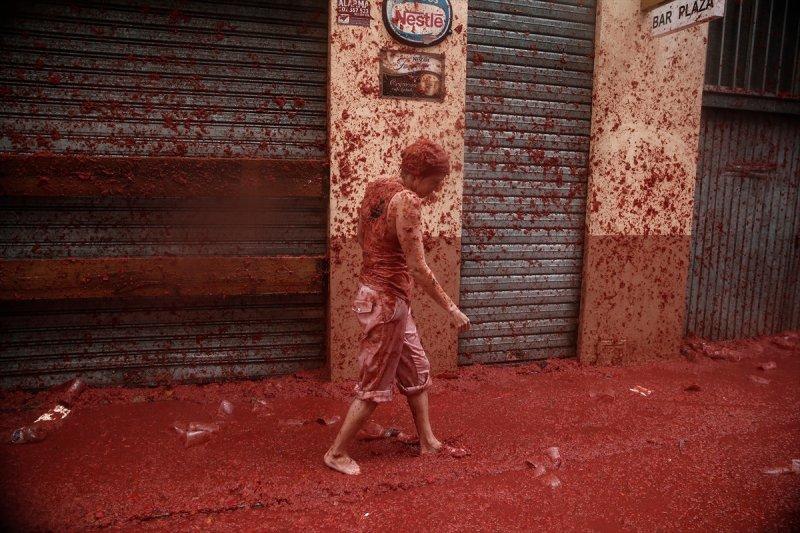 İspanya'da La Tomatina festivali