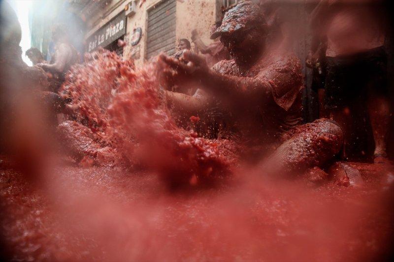 İspanya'da La Tomatina festivali