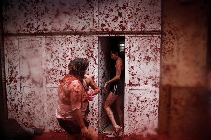 İspanya'da La Tomatina festivali