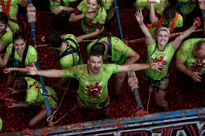 İspanya'da La Tomatina festivali
