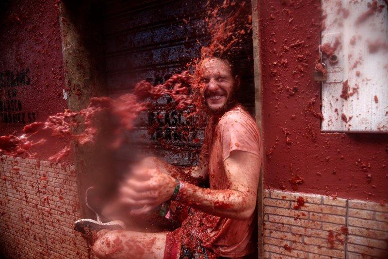 İspanya'da La Tomatina festivali