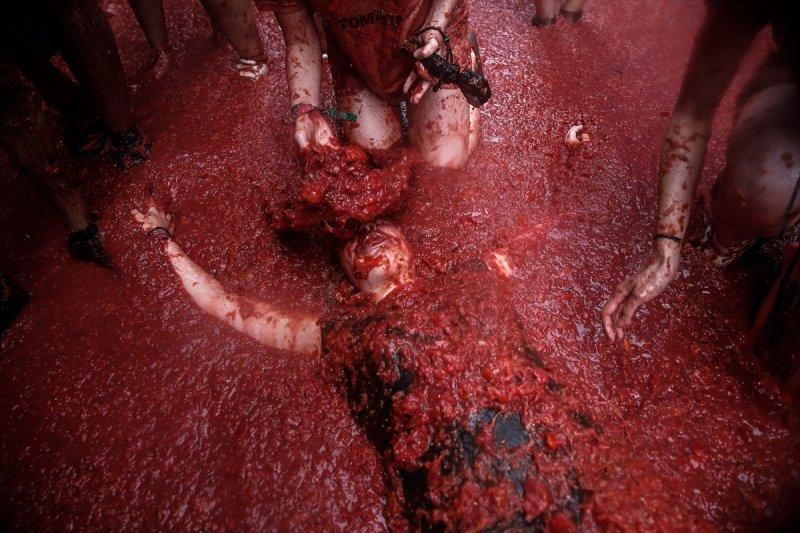 İspanya'da La Tomatina festivali