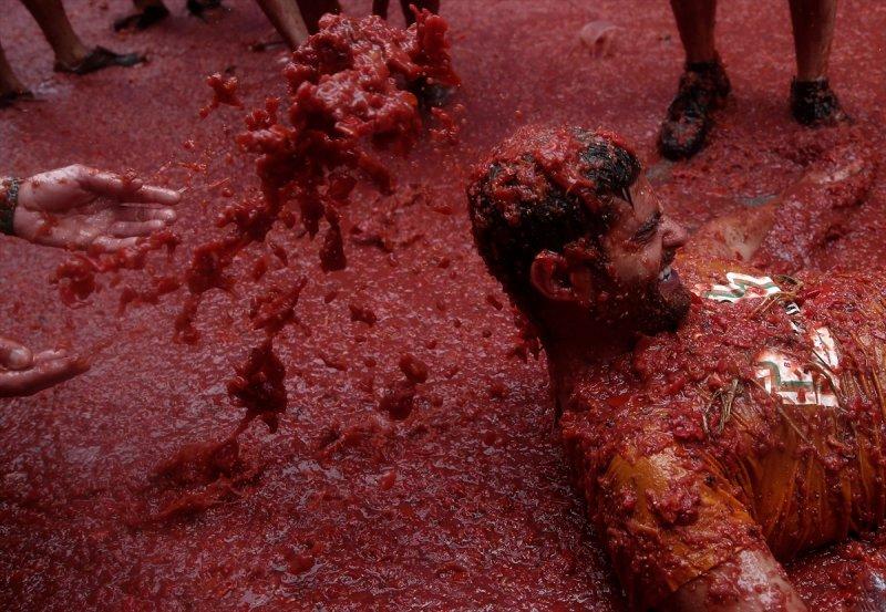 İspanya'da La Tomatina festivali
