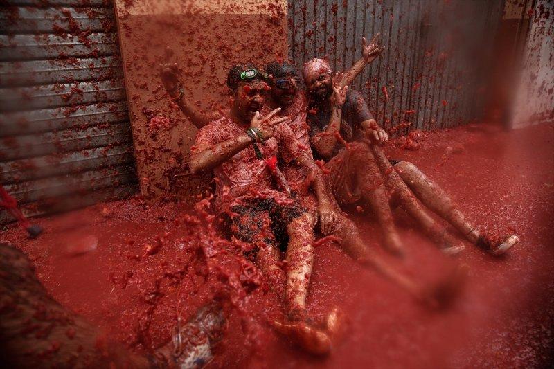 İspanya'da La Tomatina festivali