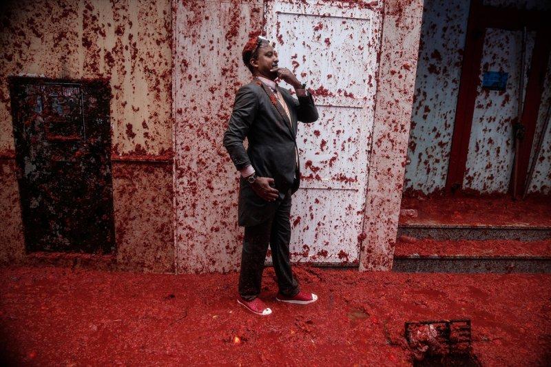 İspanya'da La Tomatina festivali