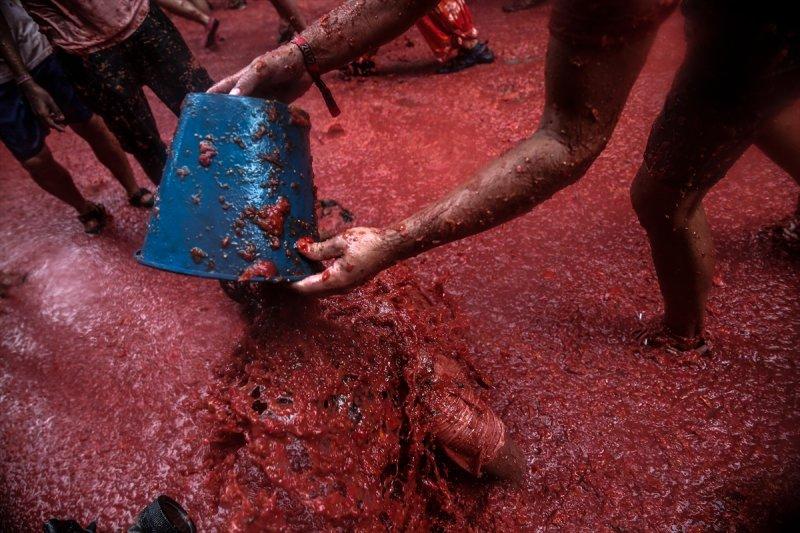 İspanya'da La Tomatina festivali