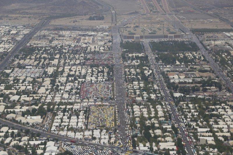 Arafat havadan görüntülendi