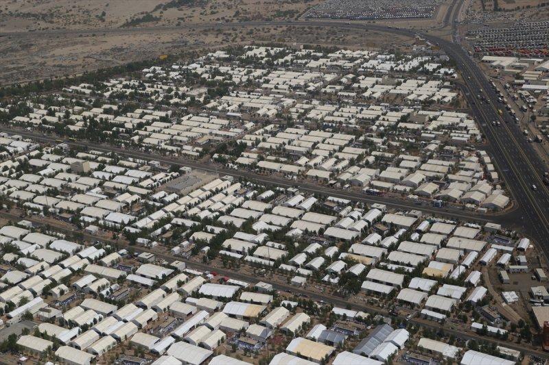 Arafat havadan görüntülendi