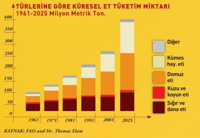 Türkiye'de kişi başına 25 kilo et tüketiliyor