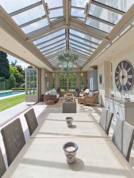 Kış bahçesi dekorasyonu 