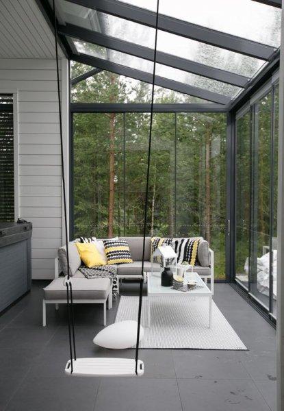 Kış bahçesi dekorasyonu 