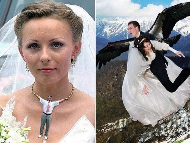 Rusya'nın en ilginç düğün fotoğrafları
