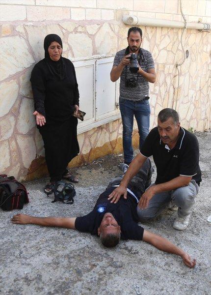 İsrail askerinin Batı Şeria'daki gösterilere müdahalesi