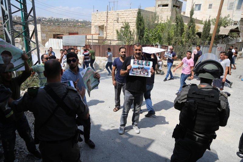 İsrail askerinin Batı Şeria'daki gösterilere müdahalesi