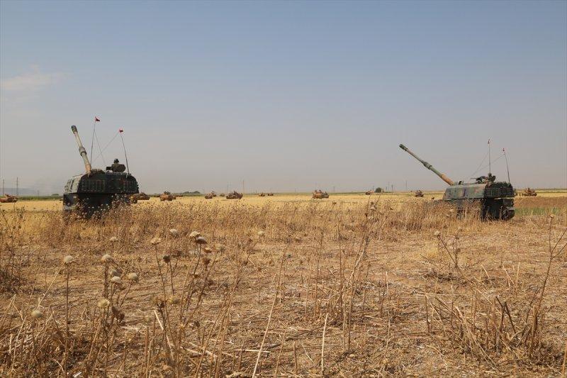 Silopi-Habur bölgesindeki tatbikatın görüntüleri