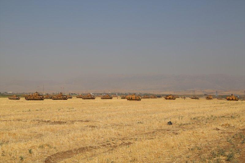 Silopi-Habur bölgesindeki tatbikatın görüntüleri