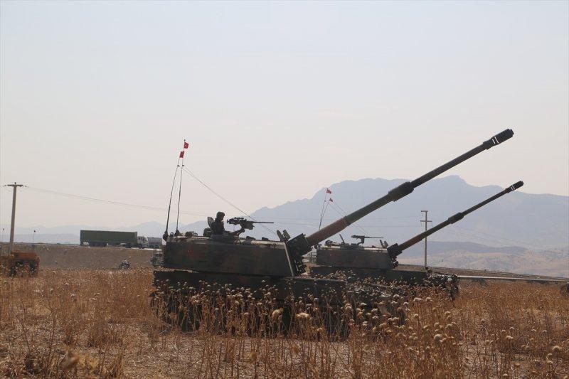 Silopi-Habur bölgesindeki tatbikatın görüntüleri