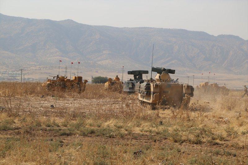 Silopi-Habur bölgesindeki tatbikatın görüntüleri