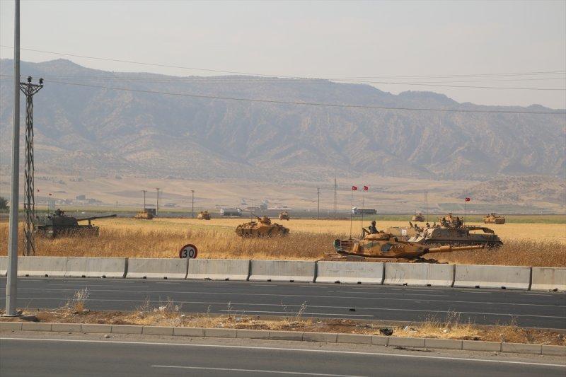 Silopi-Habur bölgesindeki tatbikatın görüntüleri