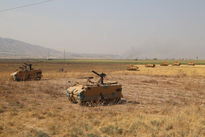 Silopi-Habur bölgesindeki tatbikatın görüntüleri