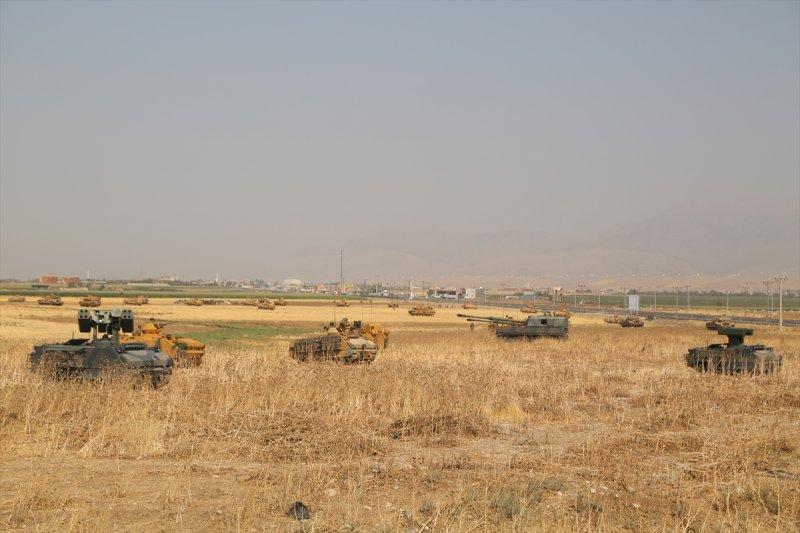 Silopi-Habur bölgesindeki tatbikatın görüntüleri