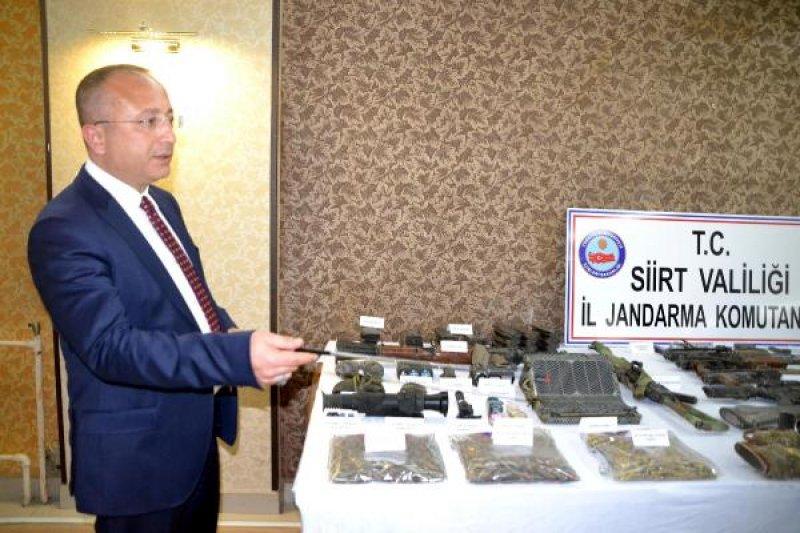 Siirt'te imha edilen PKK'lılardan ele geçirilenler