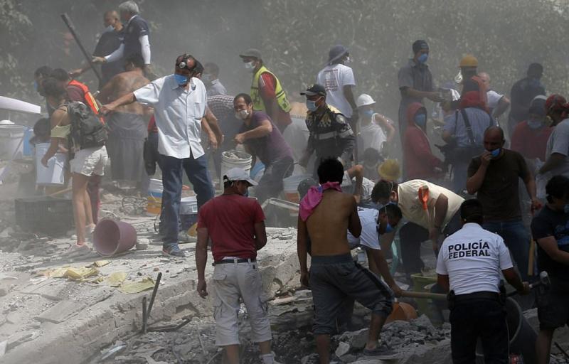 Meksika'daki depremden kareler