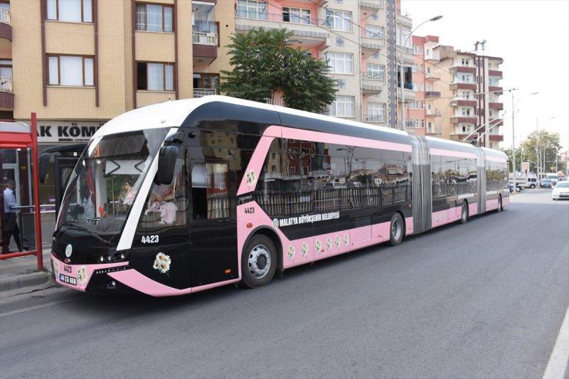 Malatya'da pembe trambüs uygulaması