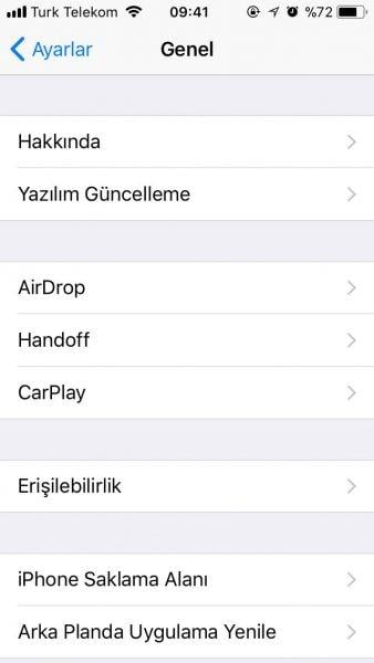 İOS 11'de karanlık ekran sorunu çözüm yolu