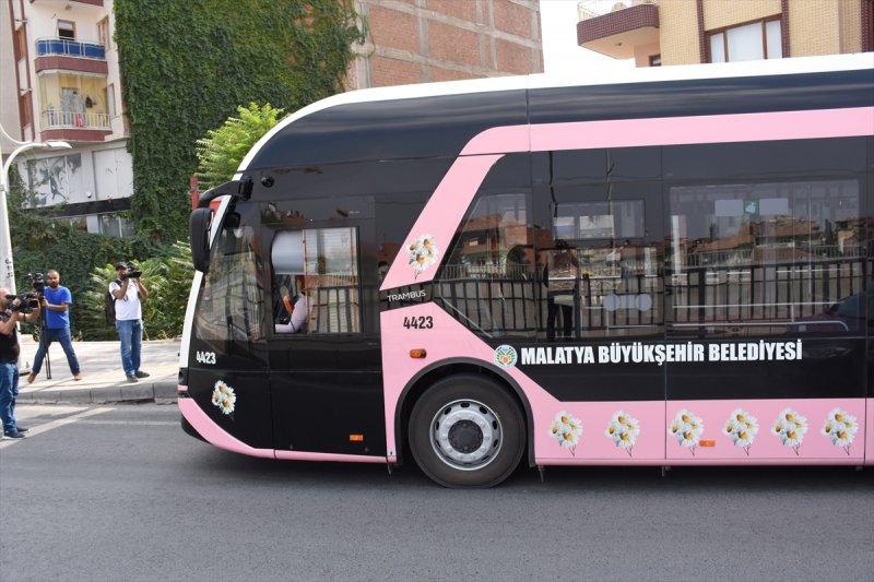 Malatya'da pembe trambüs uygulaması