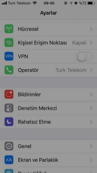 İOS 11'de karanlık ekran sorunu çözüm yolu