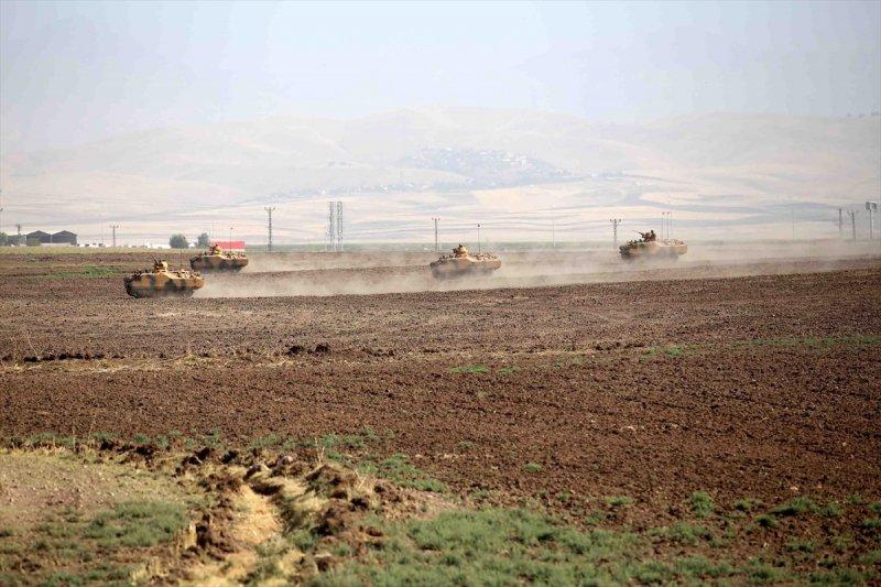 Silopi-Habur bölgesindeki tatbikat altıncı gününde