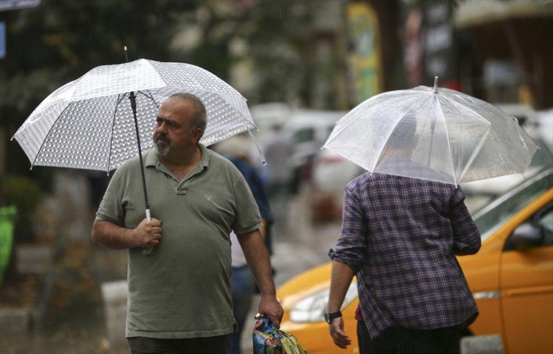 Başkentten yağmur manzaraları 