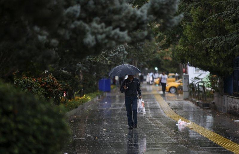 Başkentten yağmur manzaraları 