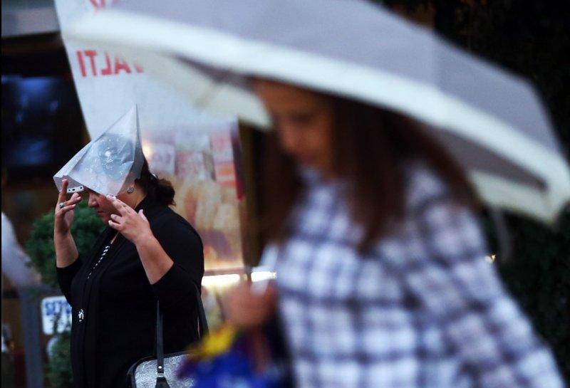 Başkentten yağmur manzaraları 