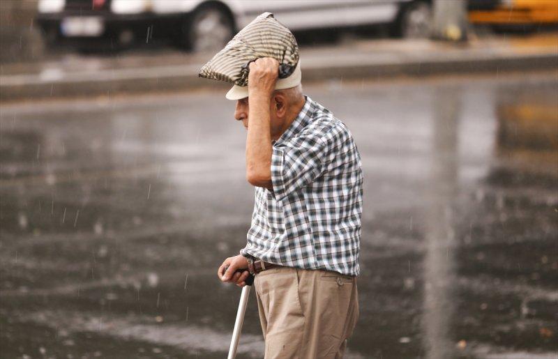 Başkentten yağmur manzaraları 