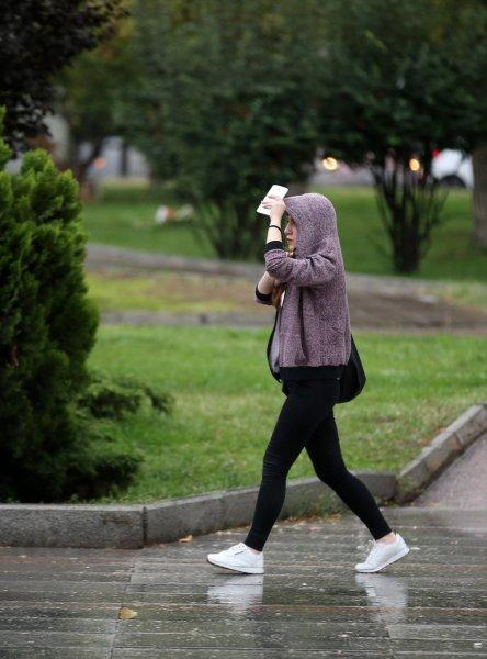 Başkentten yağmur manzaraları 