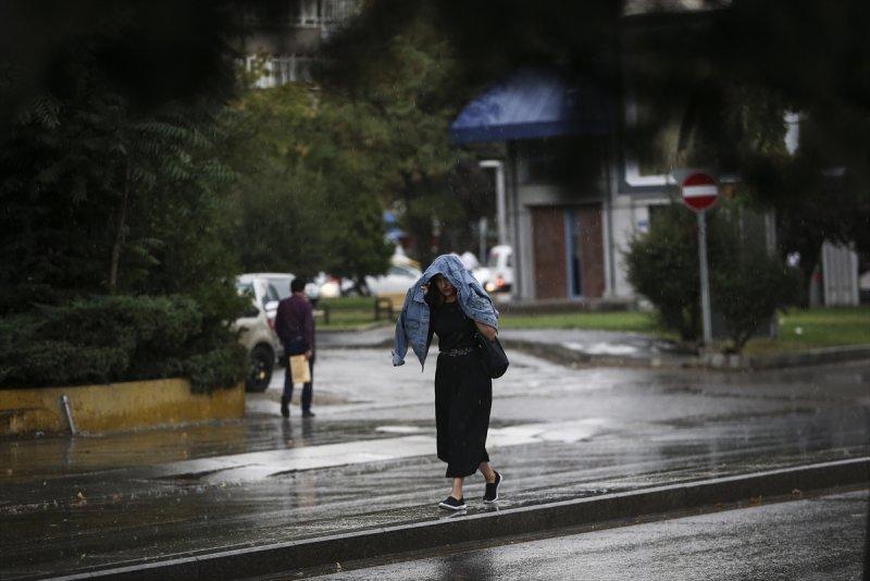 Başkentten yağmur manzaraları 